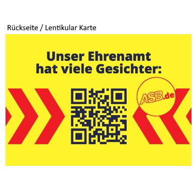 Lentikular Karte "ASB Imagekampagne"  (Wackelbild)