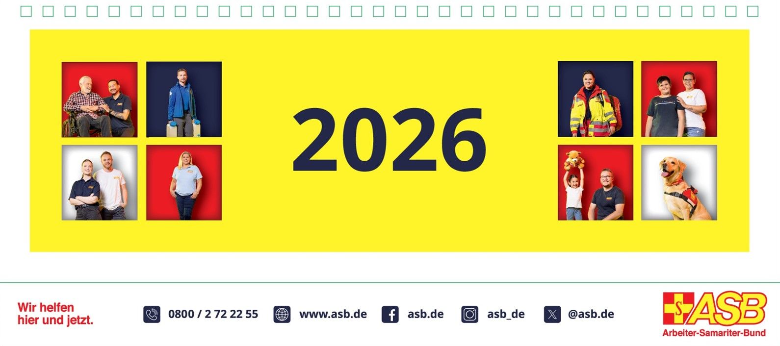 ASB-Tischquerkalender